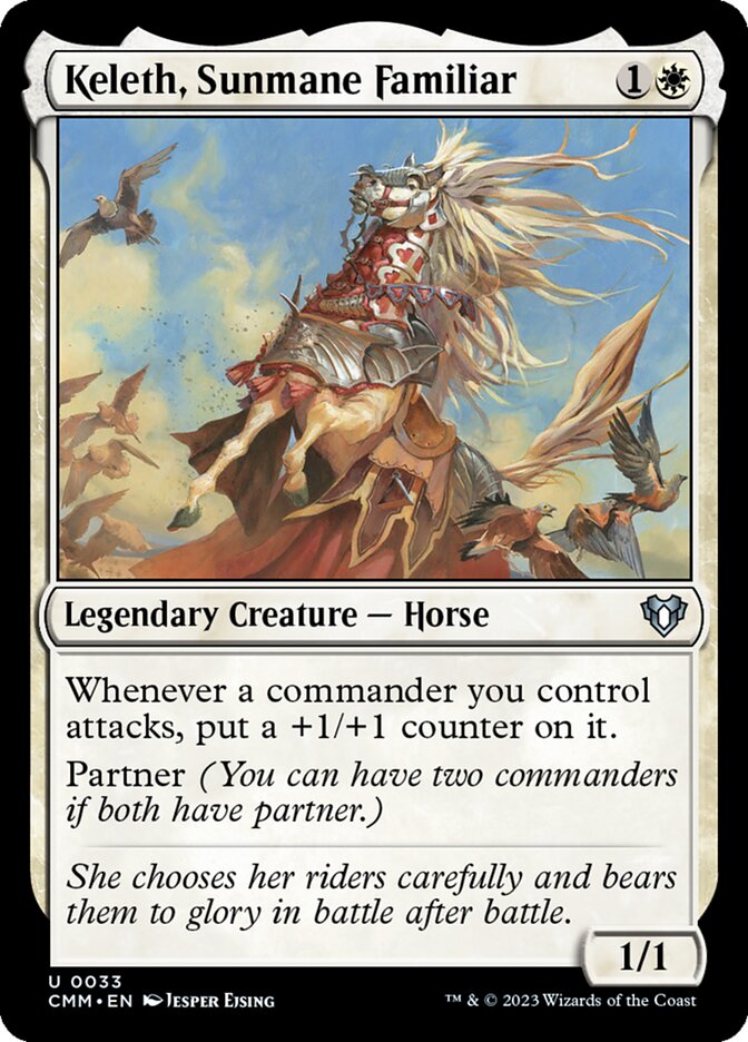 Keleth, Sunmane Familiar 33/451 (Commander Masters)  | Good Games Morley