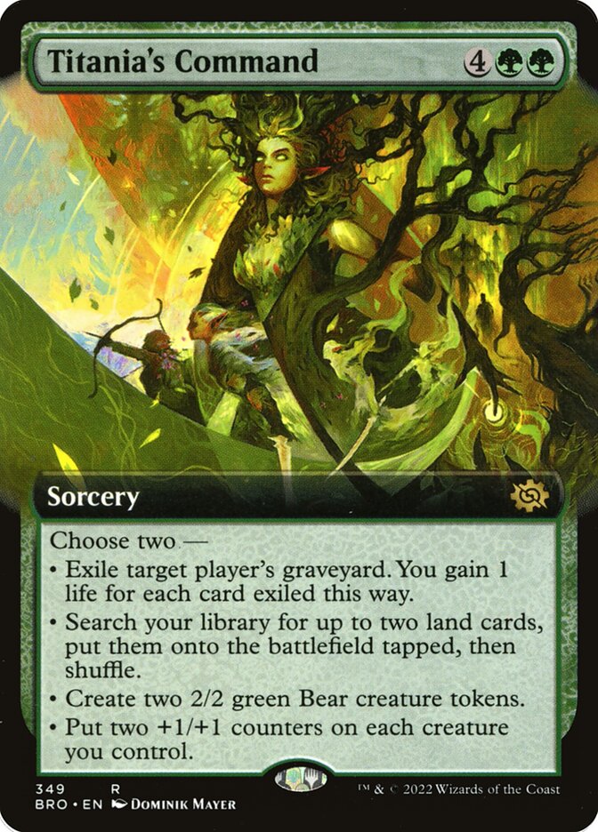 Titania's Command 349/287 (The Brothers' War)  - Foil | Good Games Morley