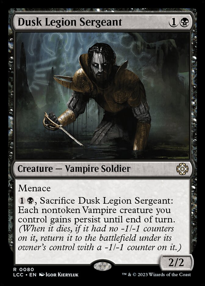 Dusk Legion Sergeant 80 (Commander: The Lost Caverns of Ixalan)  | Good Games Morley