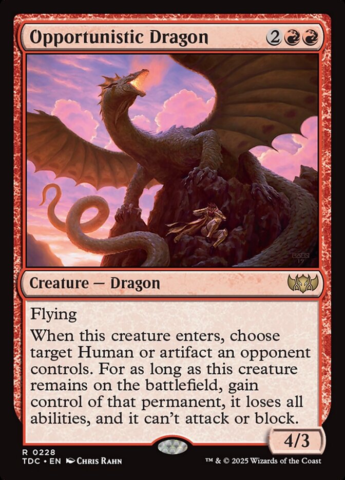 Opportunistic Dragon 228 (Commander: Tarkir: Dragonstorm)  | Good Games Morley