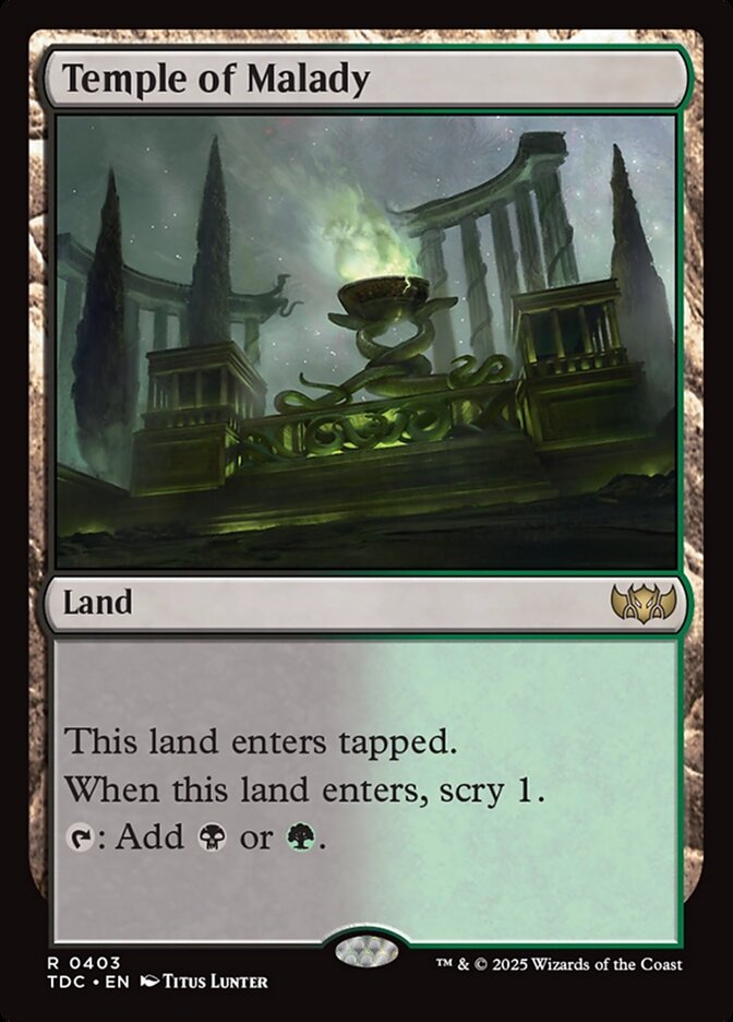Temple of Malady 403 (Commander: Tarkir: Dragonstorm)  | Good Games Morley