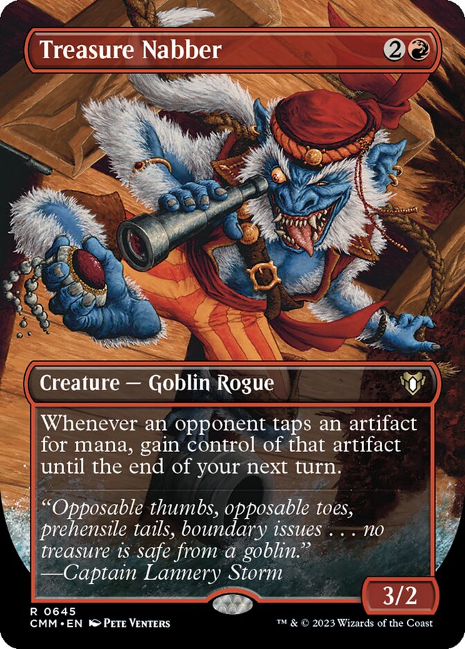 Treasure Nabber 645 (Commander Masters)  - Borderless Foil | Good Games Morley
