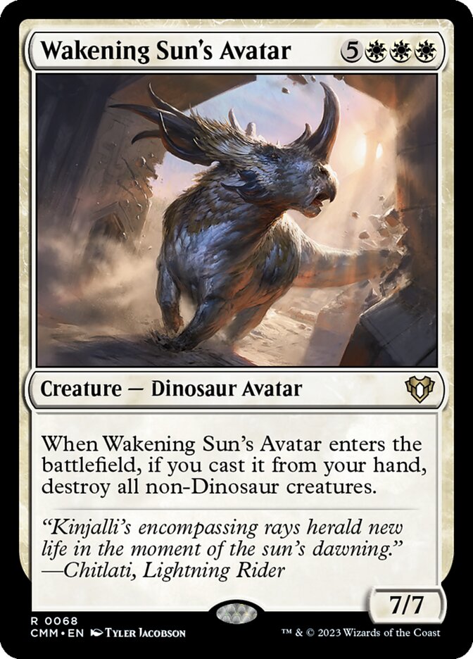 Wakening Sun's Avatar 68 (Commander Masters)  - Foil | Good Games Morley