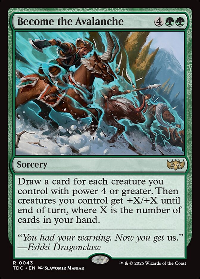 Become the Avalanche 43 (Commander: Tarkir: Dragonstorm)  | Good Games Morley