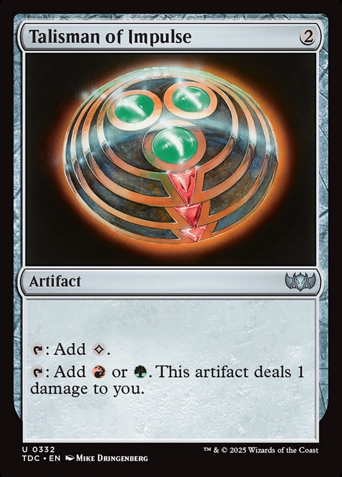 Talisman of Impulse 332 (Commander: Tarkir: Dragonstorm)  | Good Games Morley