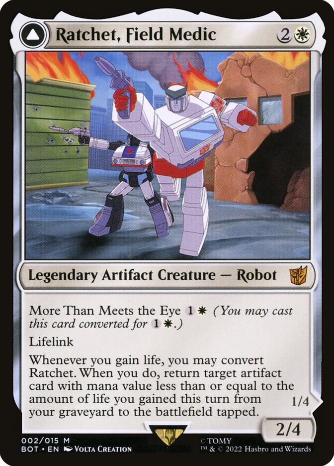 Ratchet Field Medic 2 (Universes Beyond: Transformers)  | Good Games Morley