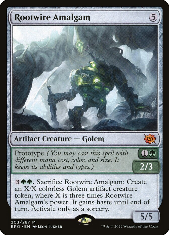 Rootwire Amalgam 203/287 (The Brothers' War)  - Foil | Good Games Morley