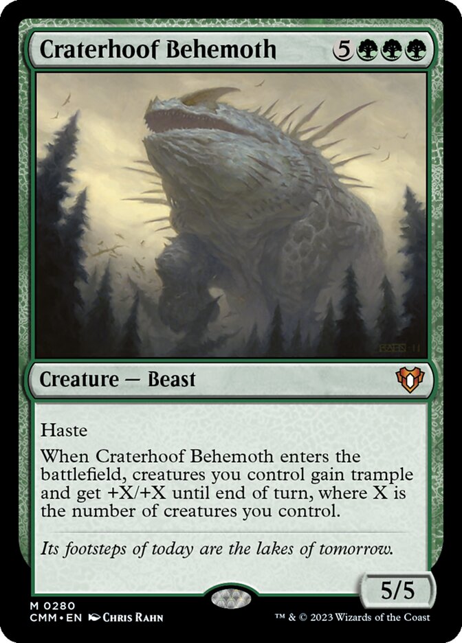 Craterhoof Behemoth 280 (Commander Masters)  | Good Games Morley