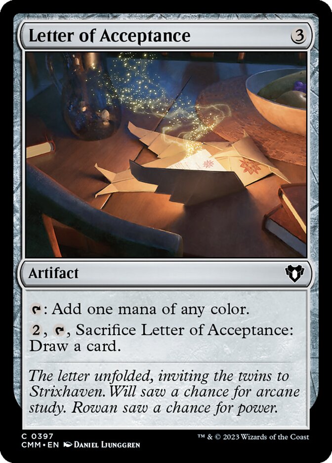 Letter of Acceptance 397/451 (Commander Masters)  - Foil | Good Games Morley