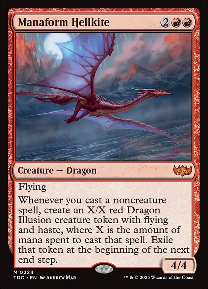 Manaform Hellkite 224 (Commander: Tarkir: Dragonstorm)  | Good Games Morley