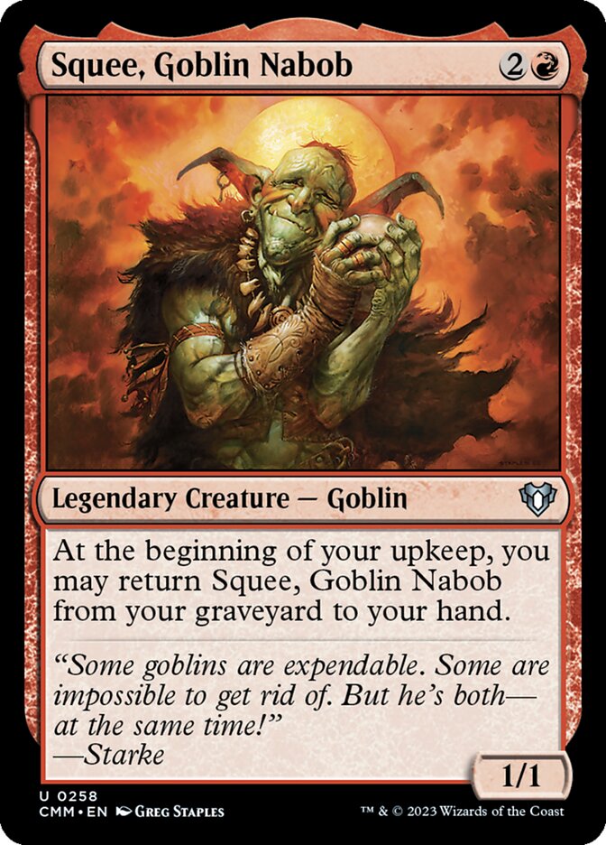 Squee, Goblin Nabob 258/451 (Commander Masters)  | Good Games Morley