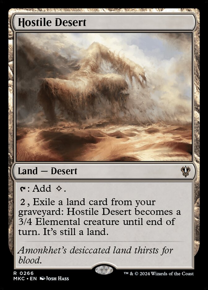 Hostile Desert 266/311 (Commander: Murders at Karlov Manor)  | Good Games Morley
