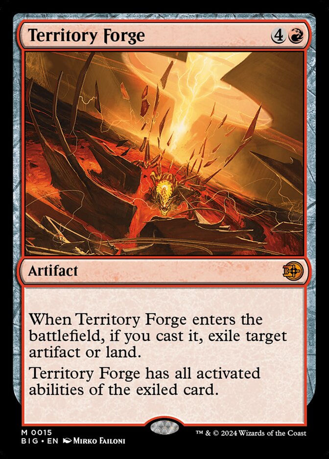 Territory Forge 15/30 (Outlaws of Thunder Junction: The Big Score)  - Foil | Good Games Morley