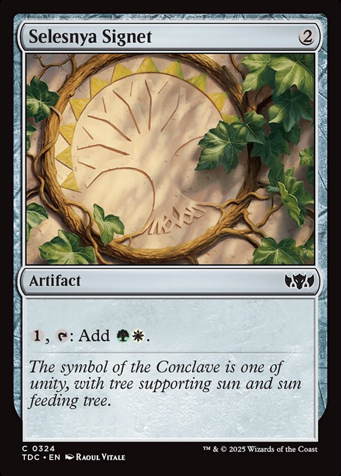 Selesnya Signet 324 (Commander: Tarkir: Dragonstorm)  | Good Games Morley