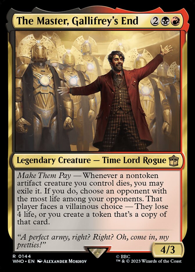 The Master, Gallifrey's End 144/331 (Universes Beyond: Doctor Who)  | Good Games Morley