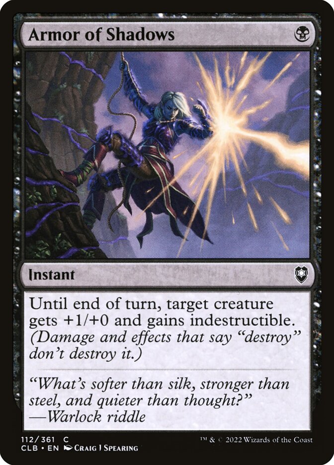 Armor of Shadows 112 (Commander Legends: Battle for Baldur's Gate)  - Foil | Good Games Morley