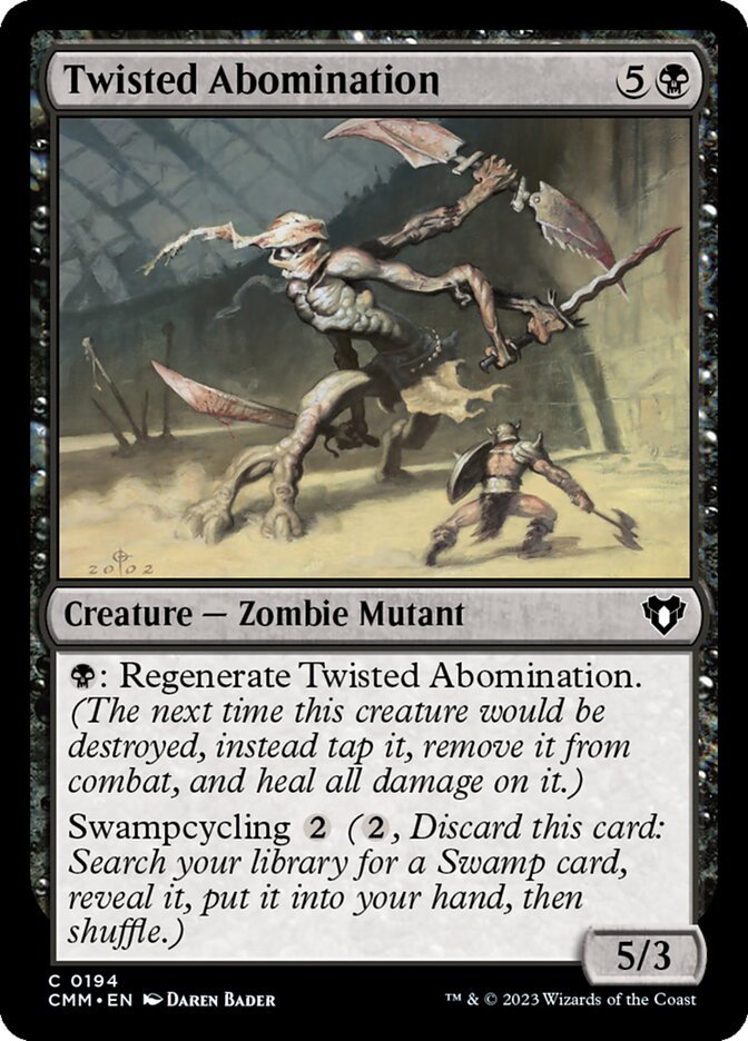 Twisted Abomination 194 (Commander Masters)  - Foil | Good Games Morley