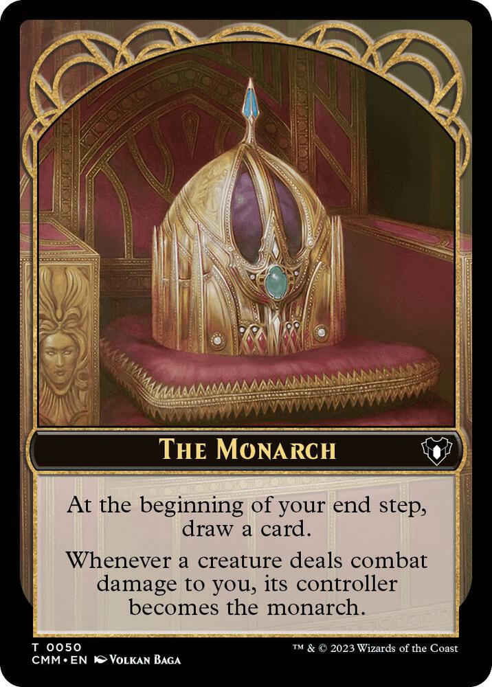The Monarch Emblem Ob Nixilis of the Black Oath Double Sided Token 50 // 52 (Commander Masters)  | Good Games Morley