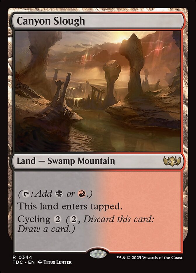 Canyon Slough 344 (Commander: Tarkir: Dragonstorm)  | Good Games Morley