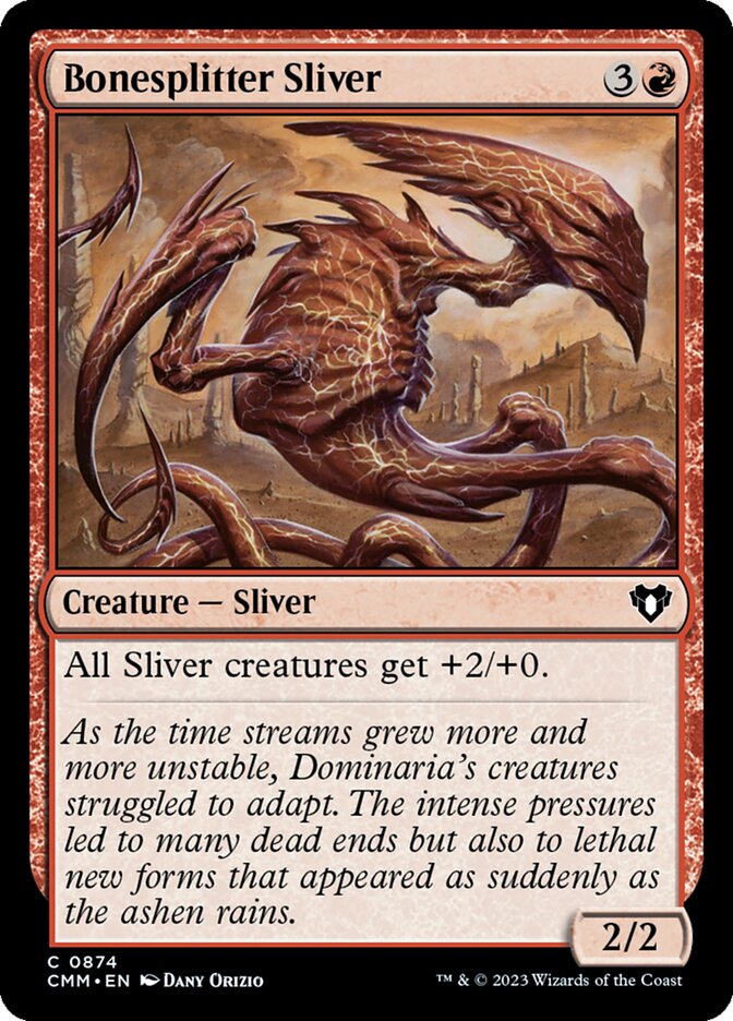 Bonesplitter Sliver 874/451 (Commander Masters)  | Good Games Morley