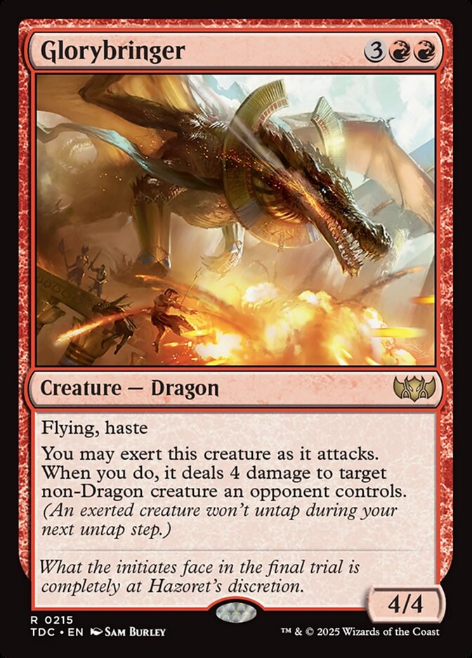 Glorybringer 215 (Commander: Tarkir: Dragonstorm)  | Good Games Morley
