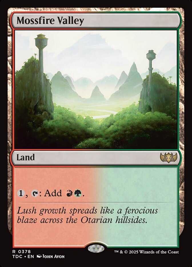 Mossfire Valley 378 (Commander: Tarkir: Dragonstorm)  | Good Games Morley