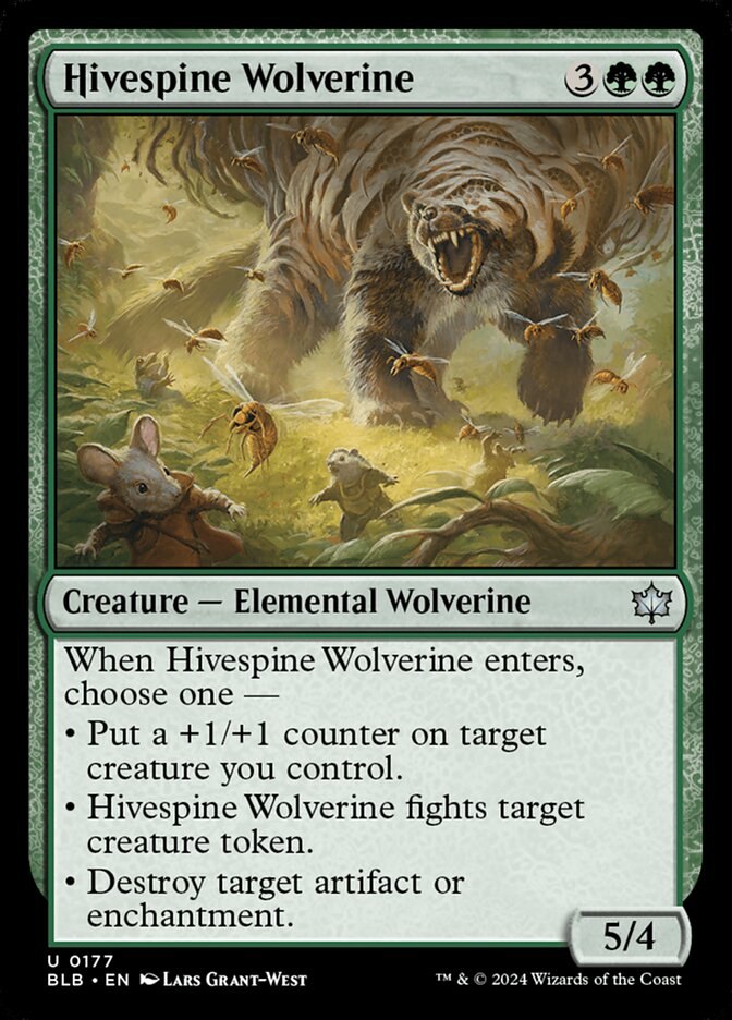 Hivespine Wolverine 177 (Bloomburrow)  | Good Games Morley