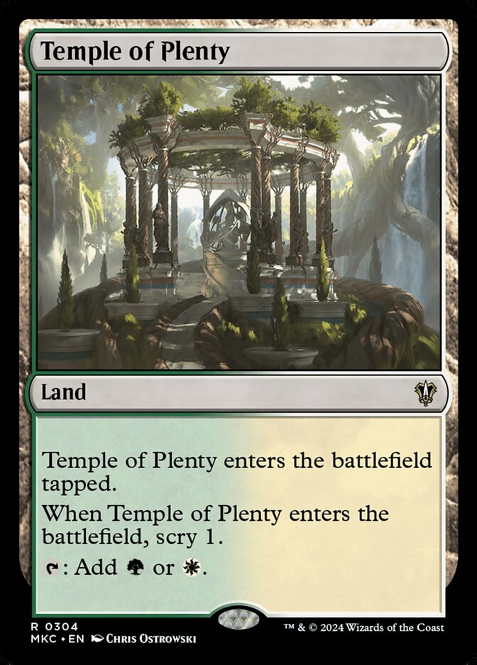 Temple of Plenty 304/311 (Commander: Murders at Karlov Manor)  | Good Games Morley