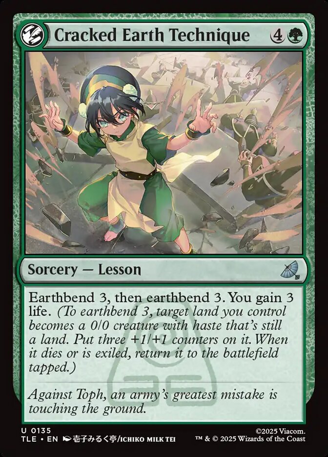 Cracked Earth Technique 135 (Avatar: The Last Airbender: Eternal-Legal)  - Foil | Good Games Morley