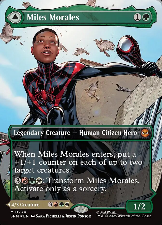 Miles Morales // Ultimate Spider-Man 234 (Marvel's Spider-Man)  - Borderless Foil | Good Games Morley
