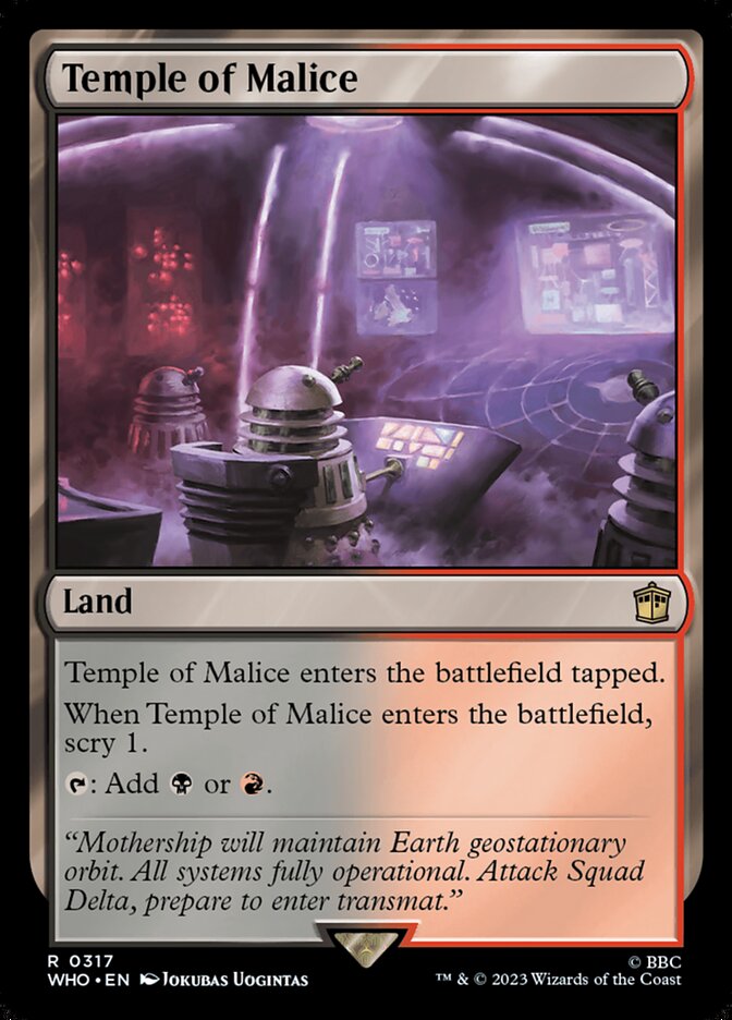 Temple of Malice 317/331 (Universes Beyond: Doctor Who)  | Good Games Morley
