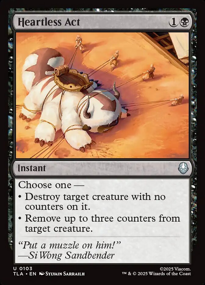 Heartless Act 103/286 (Avatar: The Last Airbender)  - Foil | Good Games Morley