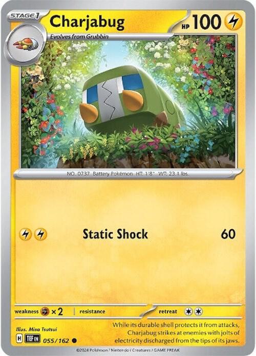 Charjabug 055/162 (SV05: Temporal Forces)  - Reverse Holofoil | Good Games Morley
