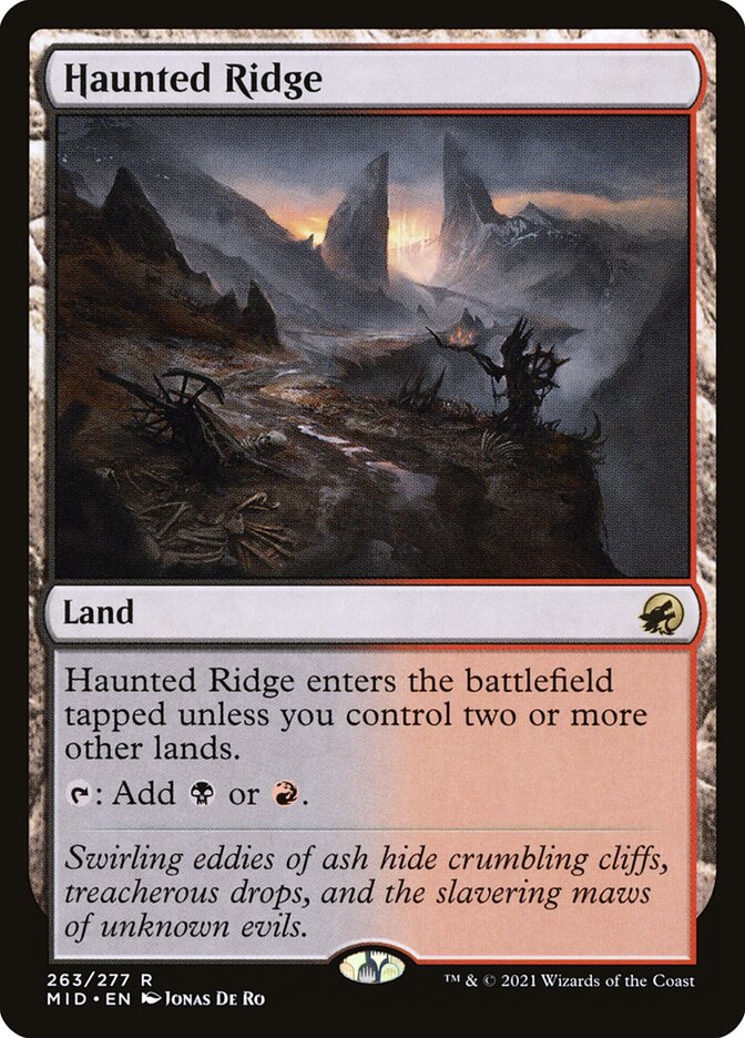 Haunted Ridge 263/277 (Innistrad: Midnight Hunt)  | Good Games Morley