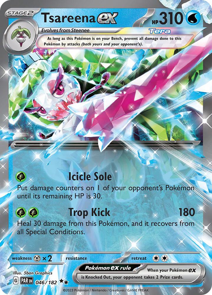 Tsareena ex 046/182 (SV04: Paradox Rift)  - Holofoil | Good Games Morley