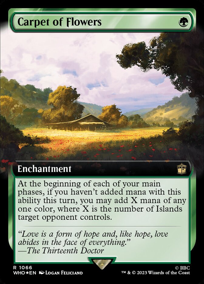 Carpet of Flowers 1066/331 (Universes Beyond: Doctor Who)  - Extended Art Surge Foil | Good Games Morley
