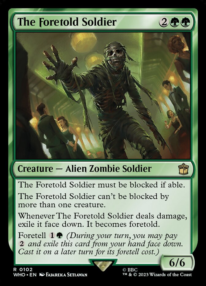 The Foretold Soldier 102 (Universes Beyond: Doctor Who)  - Foil | Good Games Morley