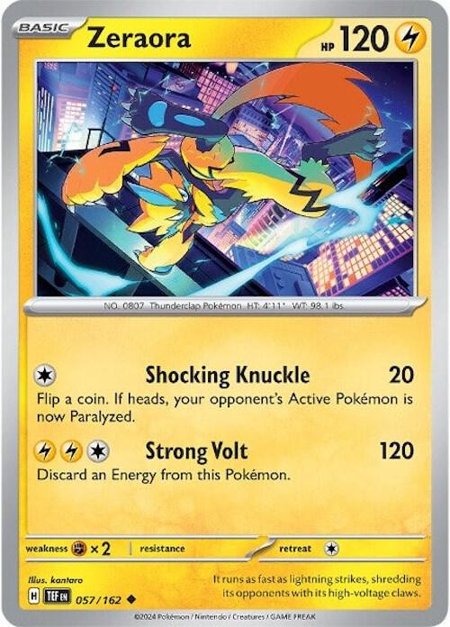 Zeraora 057/162 (SV05: Temporal Forces)  - Reverse Holofoil | Good Games Morley