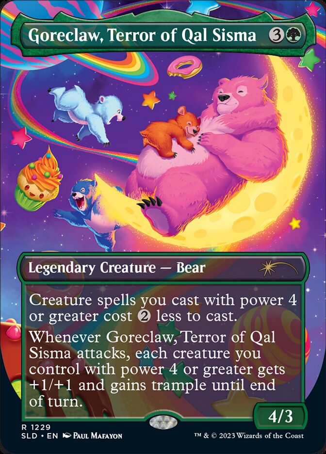 Goreclaw, Terror of Qal Sisma 1229 (Secret Lair Drop Series)  - Borderless Foil | Good Games Morley