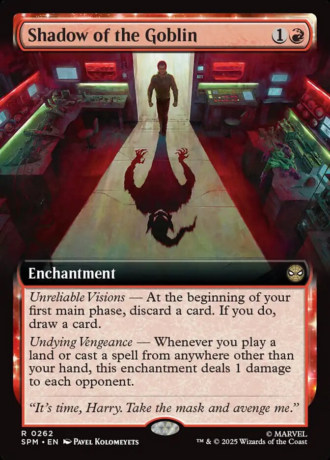Shadow of the Goblin 262/198 (Marvel's Spider-Man)  - Extended Art | Good Games Morley