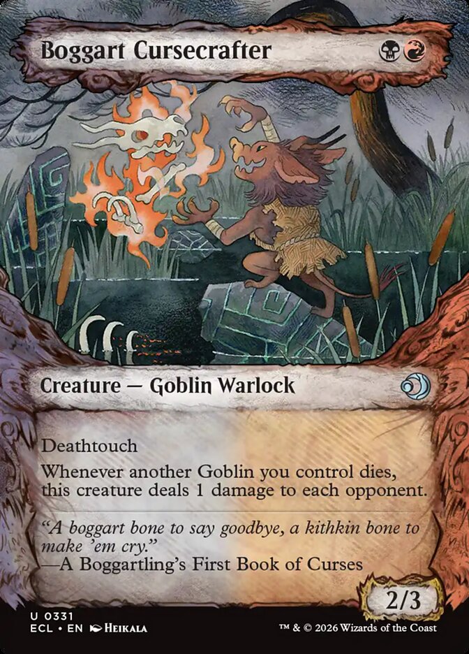 Boggart Cursecrafter 331/273 (Lorwyn Eclipsed)  - Showcase Foil | Good Games Morley