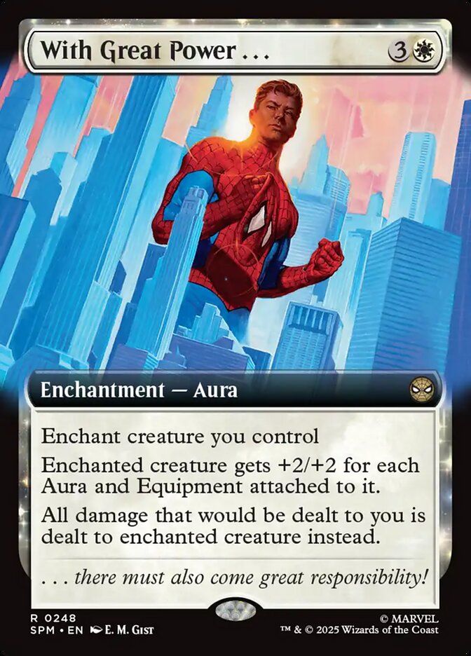 With Great Power . . . 248/198 (Marvel's Spider-Man)  - Extended Art Foil | Good Games Morley