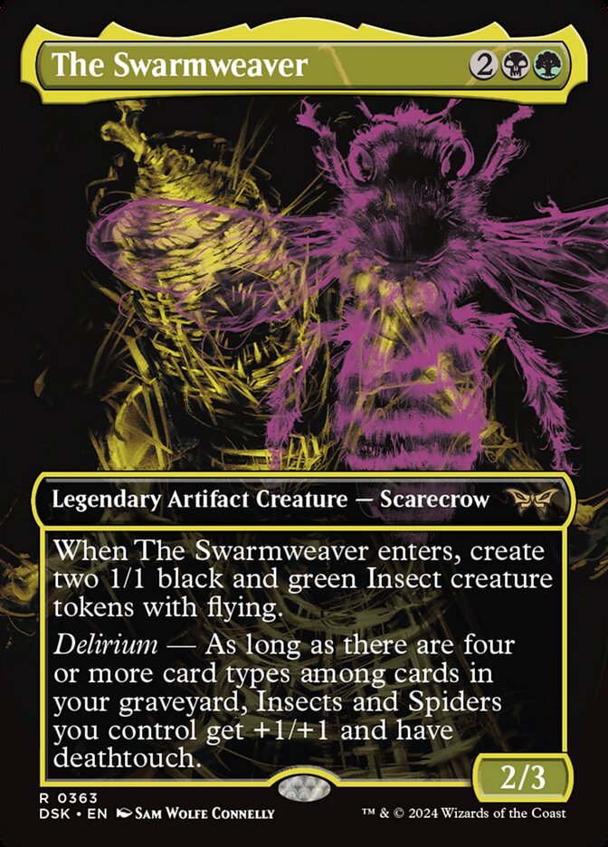 The Swarmweaver 363/286 (Duskmourn: House of Horror)  - Borderless Foil | Good Games Morley