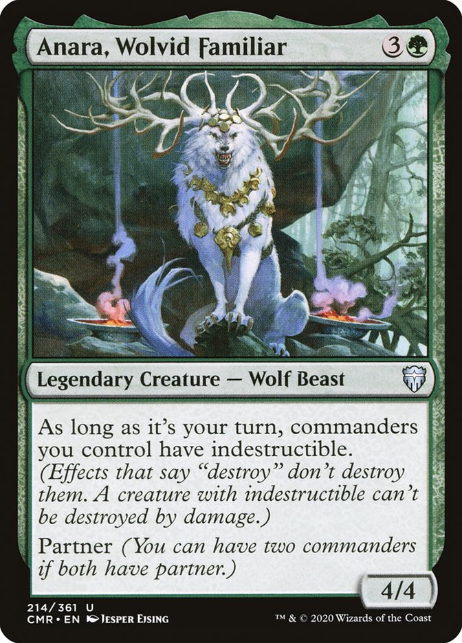 Anara, Wolvid Familiar 214 (Commander Legends)  - Foil | Good Games Morley