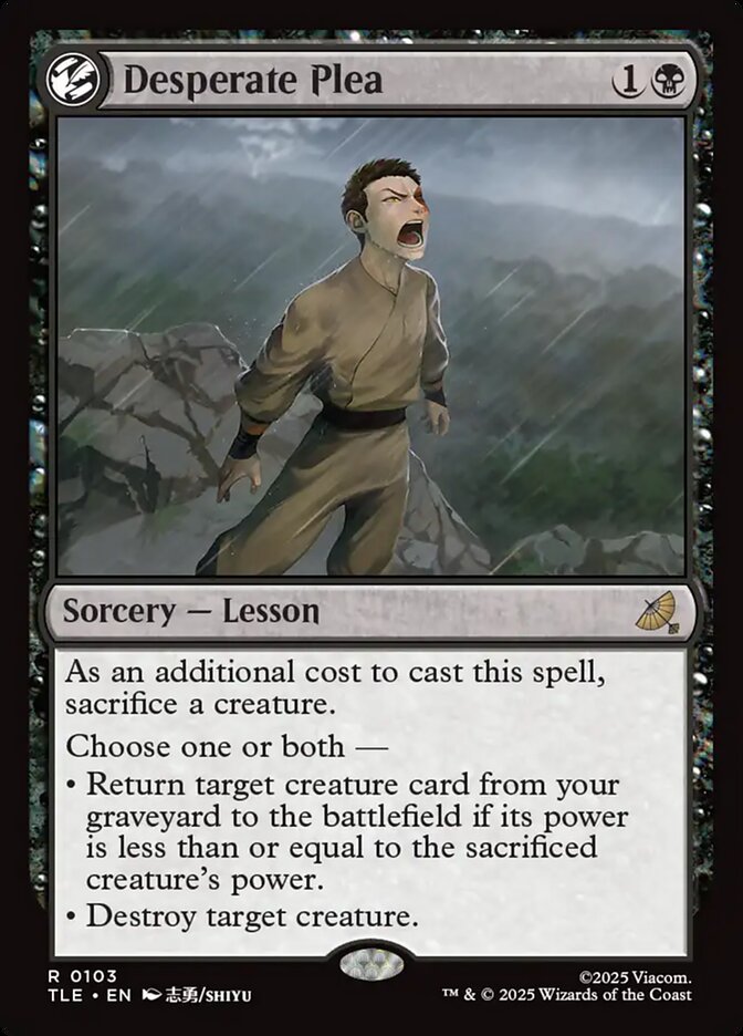 Desperate Plea 103/317 (Avatar: The Last Airbender: Eternal-Legal)  - Foil | Good Games Morley