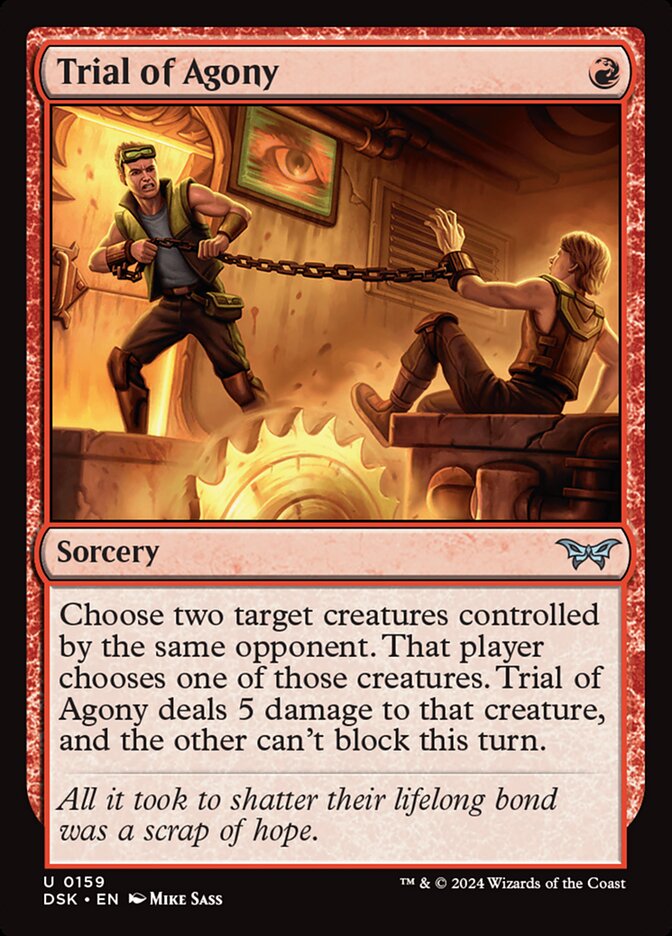 Trial of Agony 159/286 (Duskmourn: House of Horror)  - Foil | Good Games Morley
