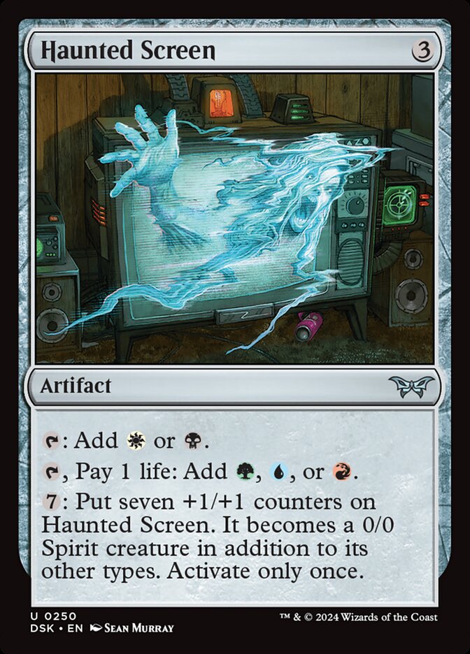 Haunted Screen 250/286 (Duskmourn: House of Horror)  - Foil | Good Games Morley