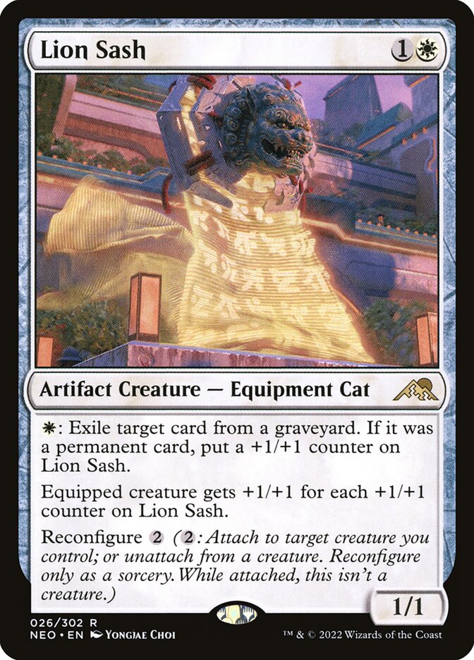 Lion Sash 26/302 (Kamigawa: Neon Dynasty)  | Good Games Morley
