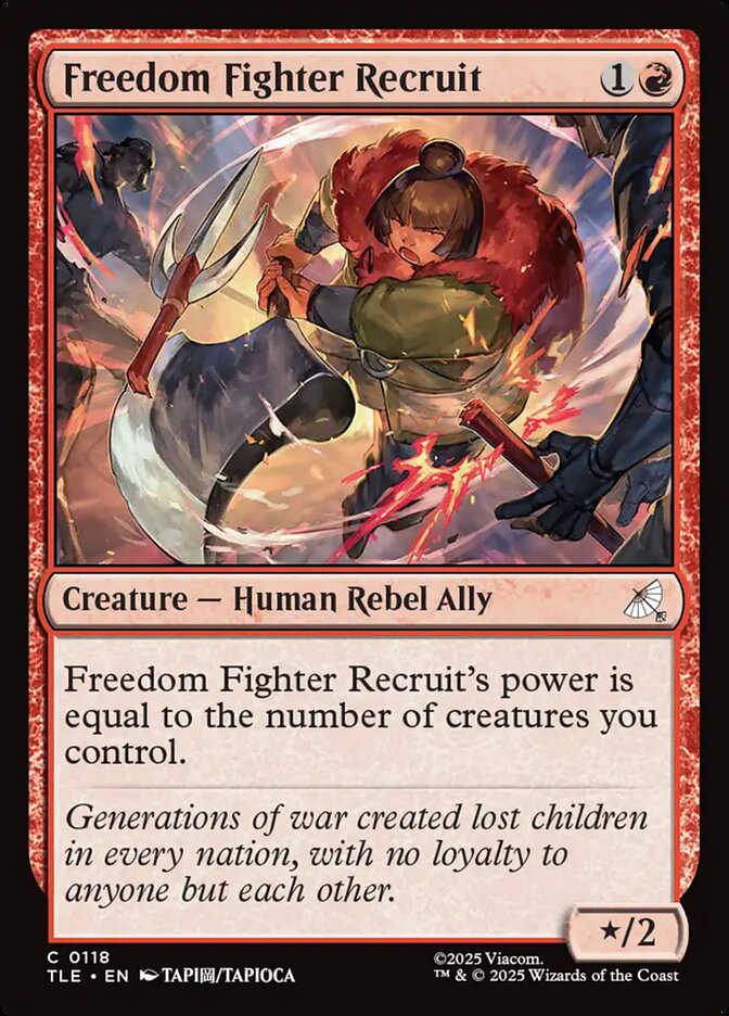 Freedom Fighter Recruit 118/317 (Avatar: The Last Airbender: Eternal-Legal)  - Foil | Good Games Morley