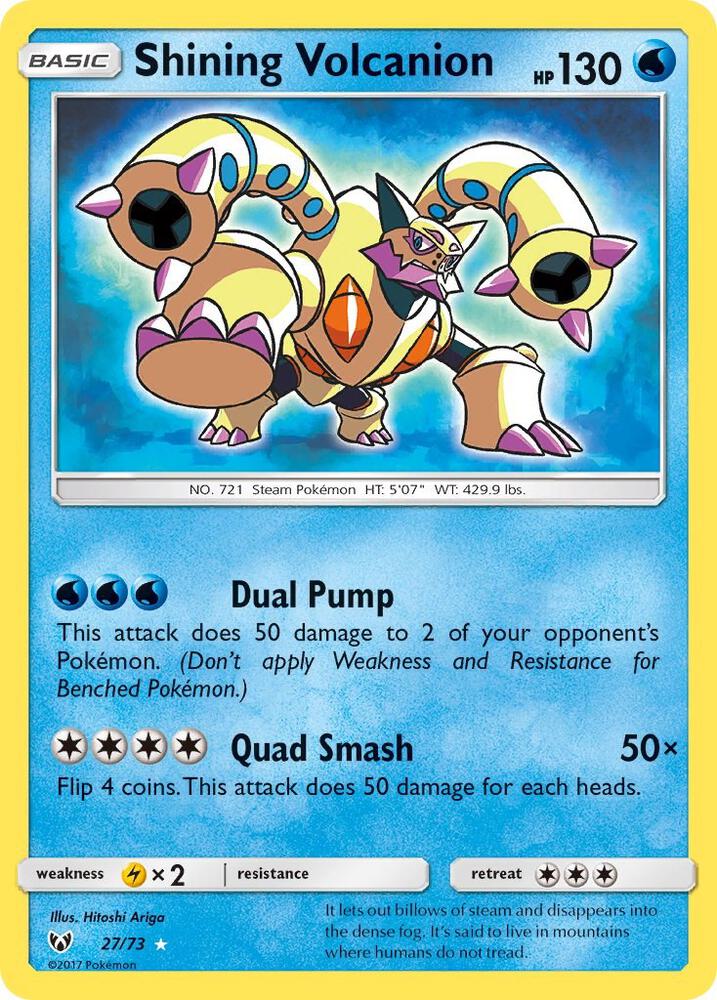 Shining Volcanion 27/73 (Shining Legends)  - Holofoil | Good Games Morley